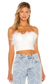 Superdown Ramona Bustier Top In White