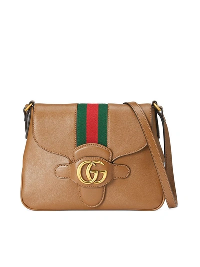 Gucci Small Double G Messenger Bag In Neutrals