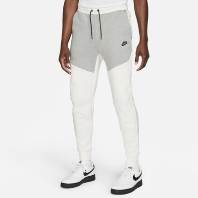 Nike Sportswear Tech Fleece Men's Joggers In Sail,dark Grey Heather,black