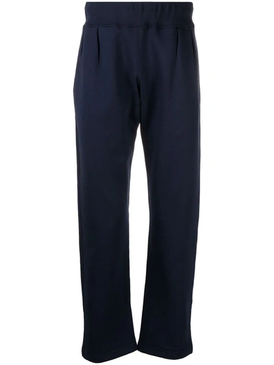 Mackintosh Dandy Man-patch Track Trousers In Blue