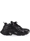 Balenciaga Runner Chunky Low-top Sneakers In Black Gun Metal