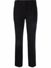 ERMANNO SCERVINO SPECKLE-KNIT TAILORED TROUSERS