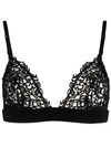 La Perla Lace Triangle Bra In Black