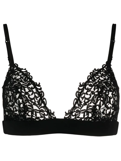 La Perla Lace Triangle Bra In Black