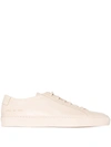 Common Projects Nude Achilles Leather Sneakers In White