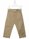 Thom Browne Straight-leg Chino Trousers In Brown