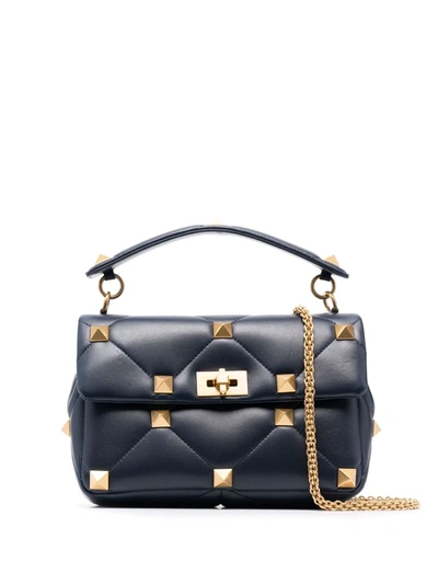 Valentino Garavani Rockstud-embellished Tote Bag In Blue