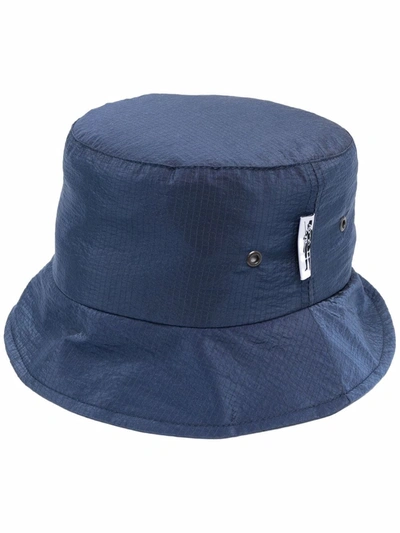 Mackintosh Nylon Bucket Hat In 蓝色