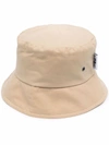 Mackintosh Waxed Cotton Bucket Hat In 中性色