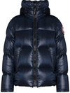 Canada Goose Navy Crofton Puffer Down Jacket In Atlantic Navy