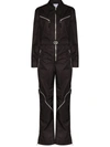 Bottega Veneta Zip-detail Long-sleeve Jumpsuit In Black