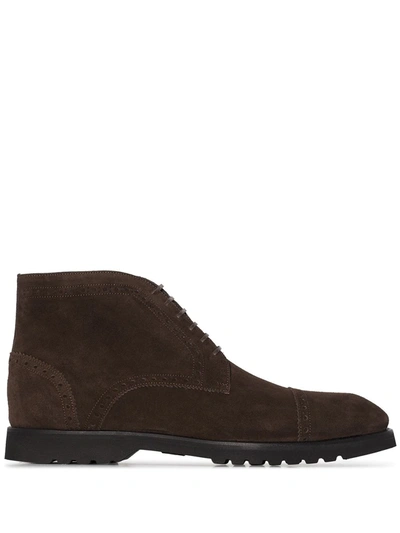 Tom Ford Sean Suede Desert Boots In Brown