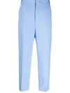 N°21 Tailored Sequin Trimmed Trousers In 蓝色