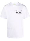 Aries Skate Cotton Jersey T-shirt In White