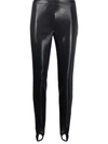 DSQUARED2 FAUX LEATHER STIRRUP LEGGINGS