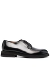 Santoni Man Lace-up Shoes Black Size 9 Leather In Black