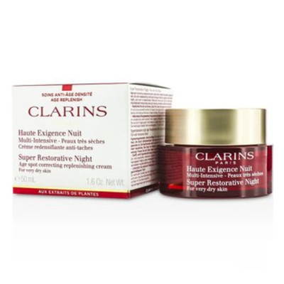 Clarins / Super Restorative Night Wear Very Dry Skin Cream 1.7 oz (50 Ml) In Beige