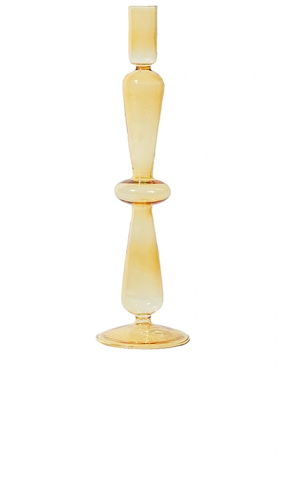Aeyre By Valet Fisca Candlestick In Amber