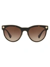 VERSACE TORTOISE-SHELL ROUND SUNGLASSES