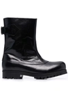 STEFAN COOKE BUCKLED ANKLE BOOTS