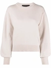 FEDERICA TOSI RIBBED-KNIT WOOL JUMPER