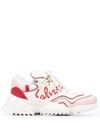 Ferragamo Ladies Nilu Low-top Sneakers In 白色
