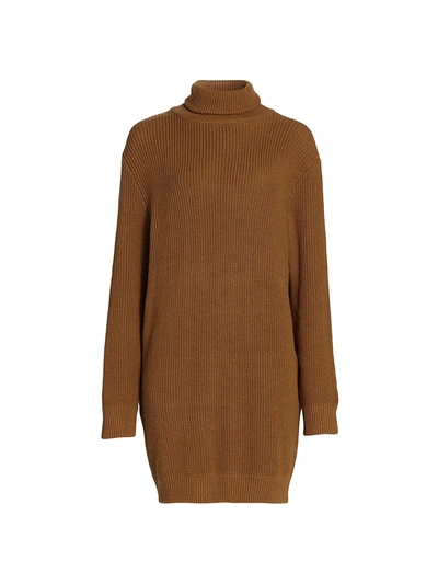 Kimberly Goldson Viola Turtleneck Sweater In Camel