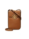 Tory Burch Women's Miller Leather Phone Crossbody Bag In Brown