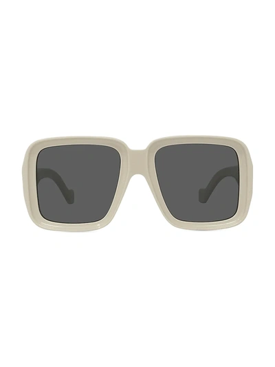 Loewe Lw40071u 57a Oversized Square Sunglasses In Grey
