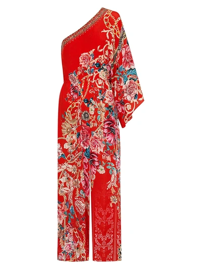 Camilla One-shoulder Wide-leg Jumpsuit In And The Queen Wore - Main Image
