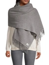 Rag & Bone Addison Recycled Wool Scarf In Mid Grey