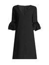 AIDAN MATTOX WOMEN'S FEATHERED TRAPEZE DRESS,400014777274
