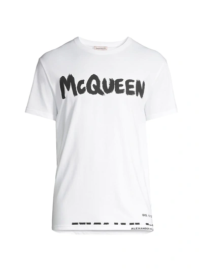 ALEXANDER MCQUEEN MEN'S LOGO-PRINT COTTON T-SHIRT,400014679621