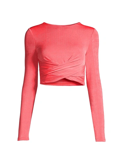 Significant Other Texas Stretch Jersey Cropped Top In Melon