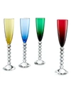 BACCARAT VEGA 4-PIECE FLUTISSIMO GLASS SET,400014646931