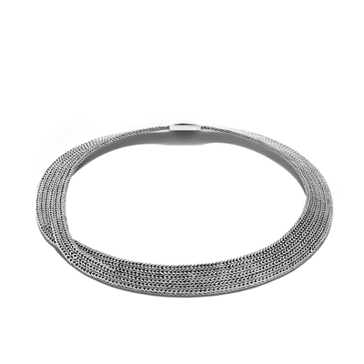 John Hardy Rata Chain Collar Necklace In Sterling Silver