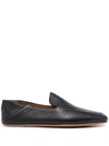 MAGNANNI ALMOND-TOE LEATHER LOAFERS