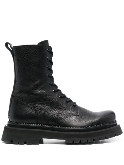 AMI Paris Alexandre Mattiussi Black Calfskin Military Chunky Boots - EU 39 Ami | Shoes | Ami Paris Alexandre Mattiussi Black Calfskin  main image 4