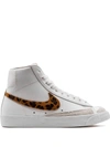 Nike Blazer Mid '77 "leopard" Sneakers In Weiss