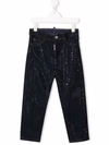 DSQUARED2 MID-RISE STRAIGHT-LEG JEANS