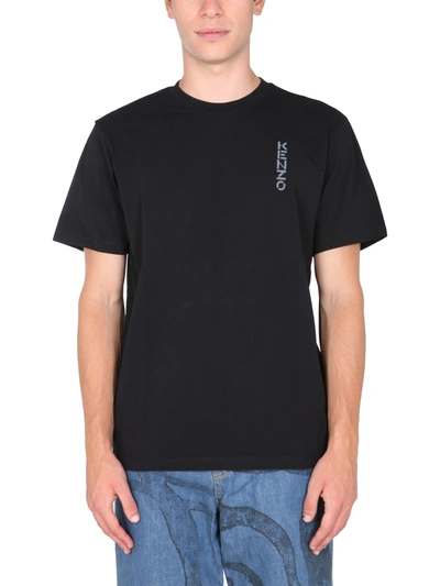 Kenzo Abstract Floral Print T-shirt In Black