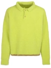 JACQUEMUS RELAXED FIT SWEATER,216KN61 239203 GREEN