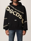 Gcds Chain-link Logo-print Hoodie In Black