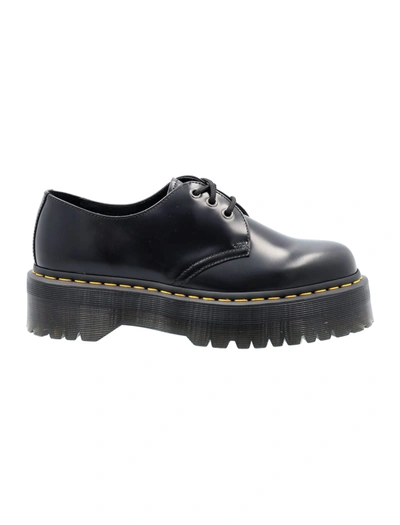 Dr. Martens Herren 1461 Quad Reclaimed Leder Plateaustiefel Schuhe In Schwarz