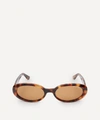 Dmy By Dmy Womens Havana Valentina Oval-frame Tortoiseshell Sunglasses 1 Size In Havana