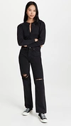 Amo Puff Sleeve Cardigan In Vintage Black