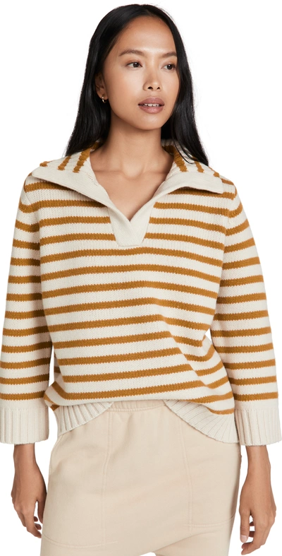Demylee Ellie Stripe Polo Sweater