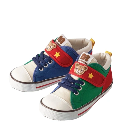 Miki House Kids' Colour-block Bear Trainers In Multi