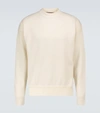 Loro Piana Layered Garment-dyed Wish Virgin Wool Sweater In Neutrals