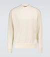 Loro Piana Layered Garment-dyed Wish Virgin Wool Sweater In Natural Melange